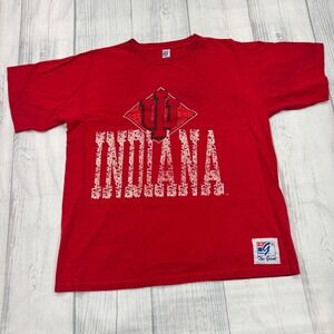 VTG Indiana Hoosiers The Game T Shirt XL Red College NCAA‎ Mens Made in USA